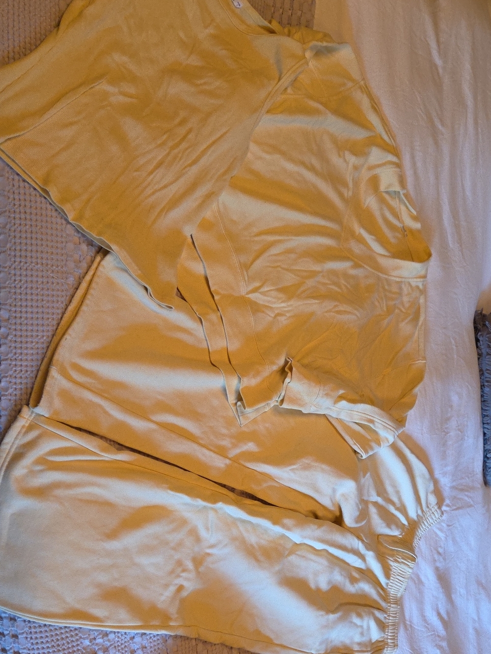 Yellow Lounge Top and Bottom Set